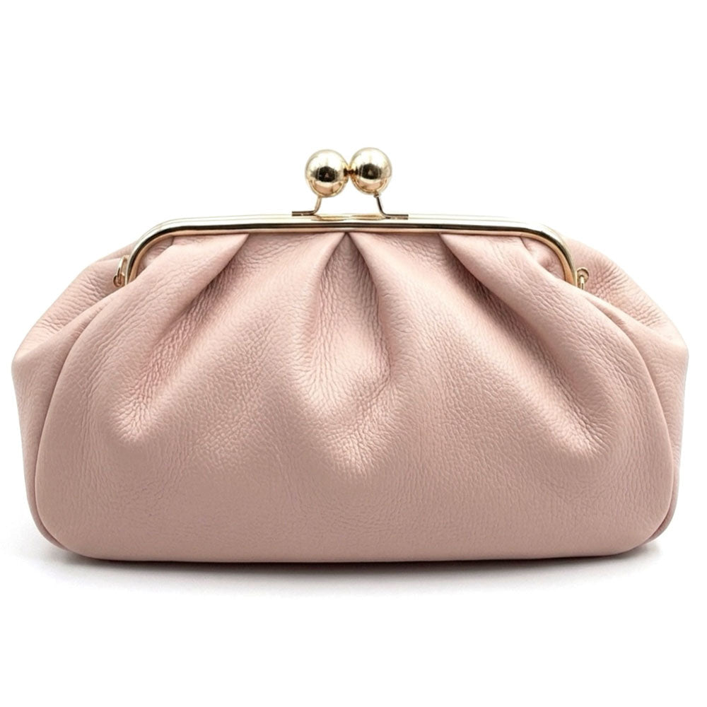 Brunella Frame Cow Leather Bag - Leather Italiano