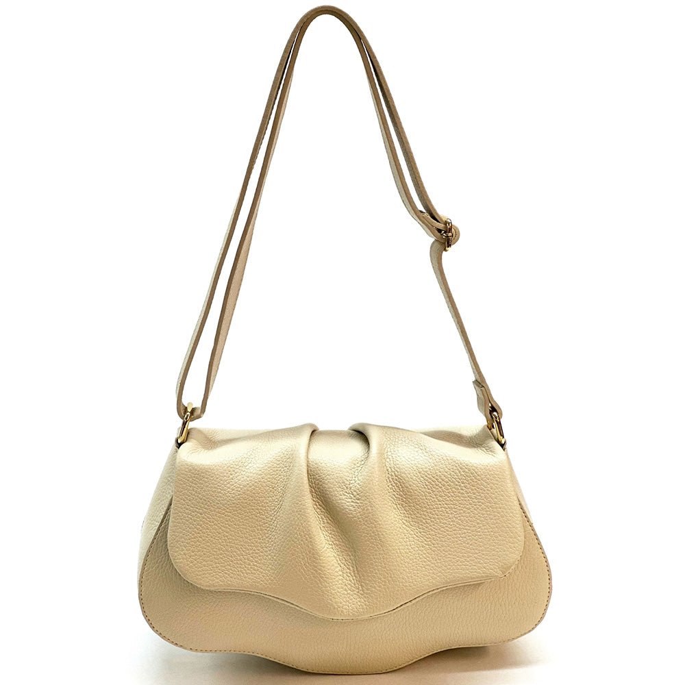 Calfskin Leather Crossbody Bag Elegant | Maria - Leather Italiano - Leather Italiano