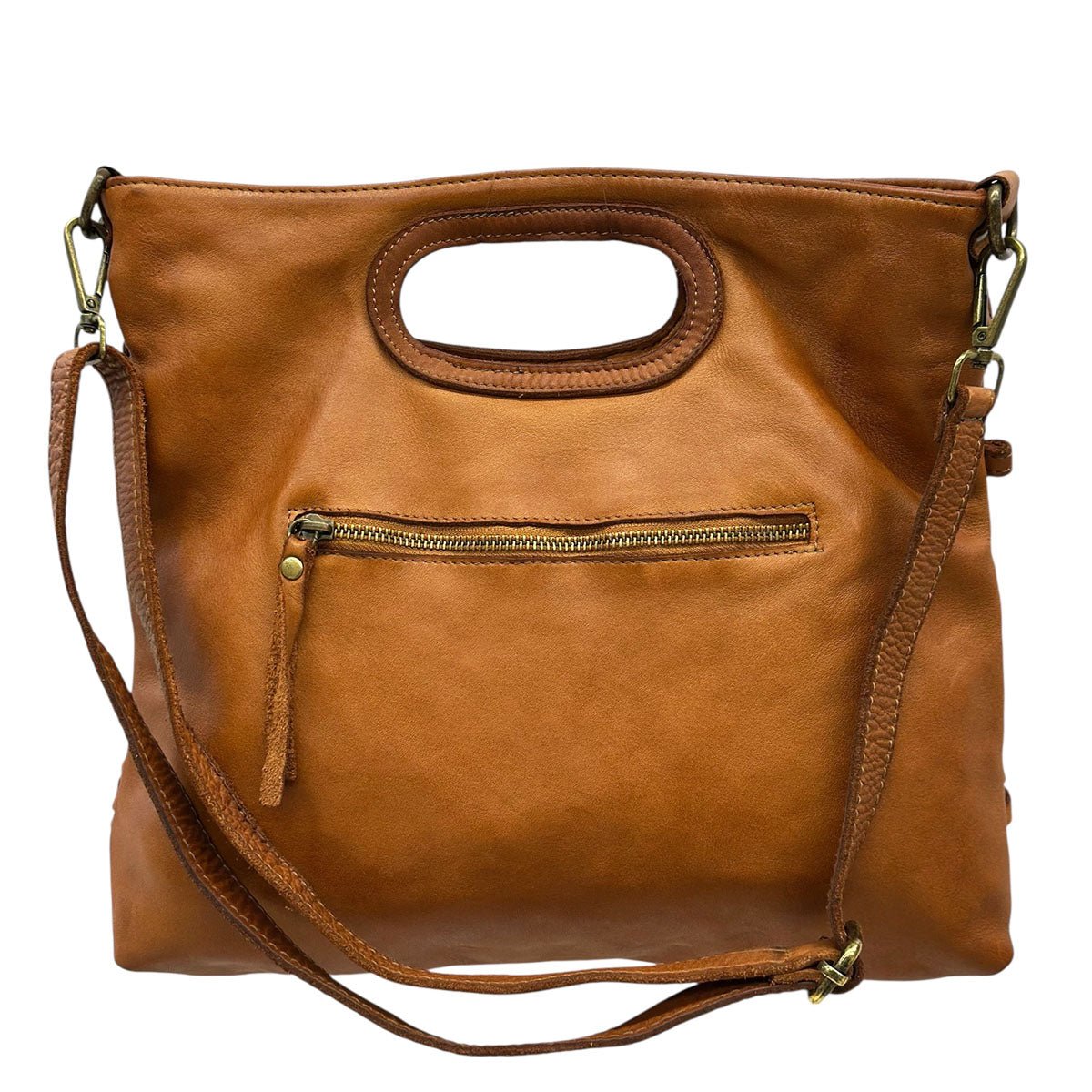 Calista Convertible Woven Italian Leather Bag - Leather Italiano