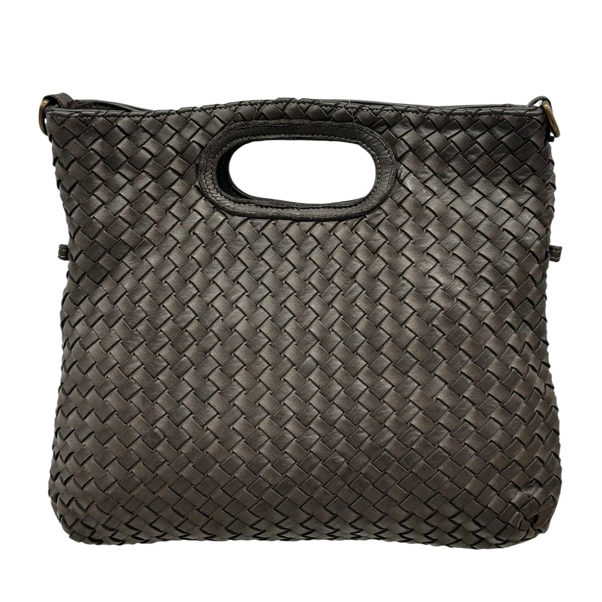 Calista Convertible Woven Italian Leather Bag - Leather Italiano