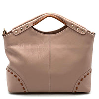 Calviera Soft Cow Leather Shoulder Bag - Leather Italiano