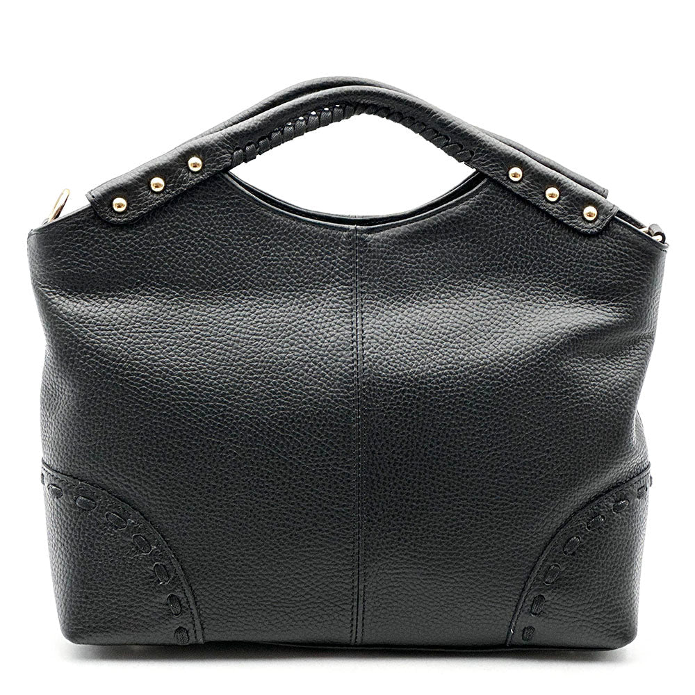 Calviera Soft Cow Leather Shoulder Bag - Leather Italiano
