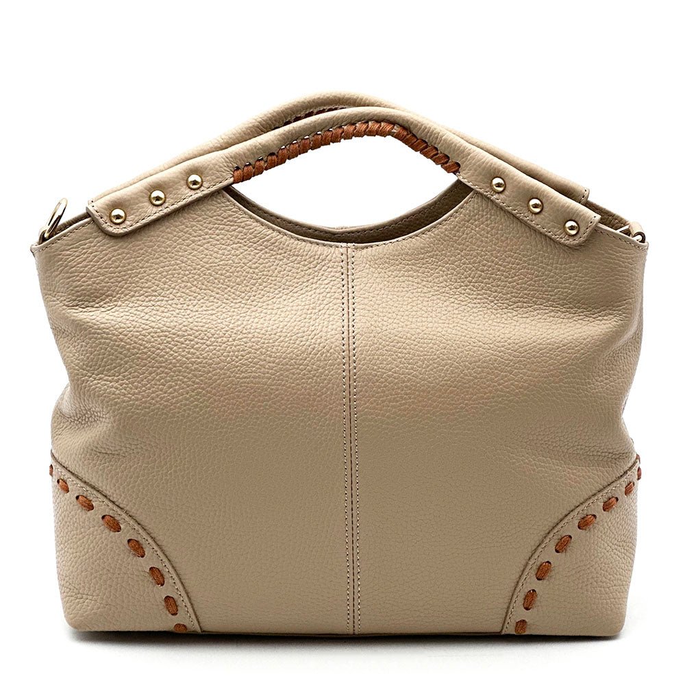 Calviera Soft Cow Leather Shoulder Bag - Leather Italiano