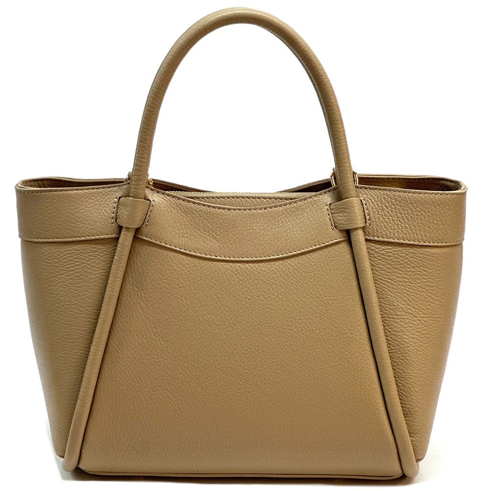 Carina Leather Tote Bag - Leather Italiano