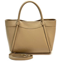 Carina Leather Tote Bag - Leather Italiano