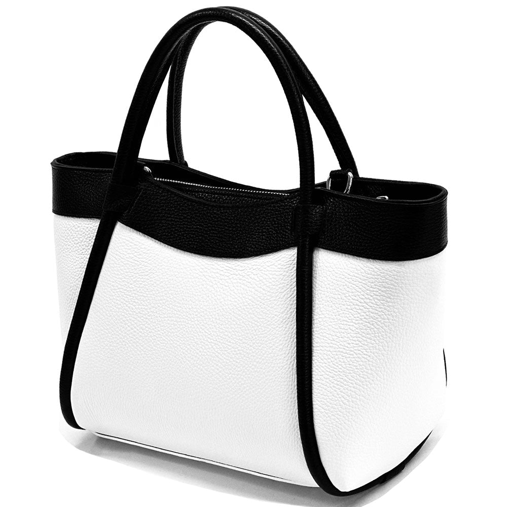 Carina Leather Tote Bag - Leather Italiano