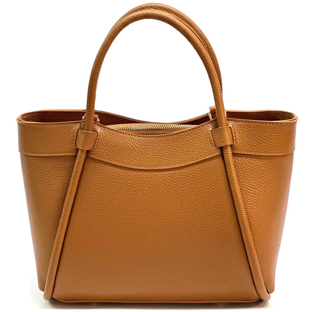 Carina Leather Tote Bag - Leather Italiano
