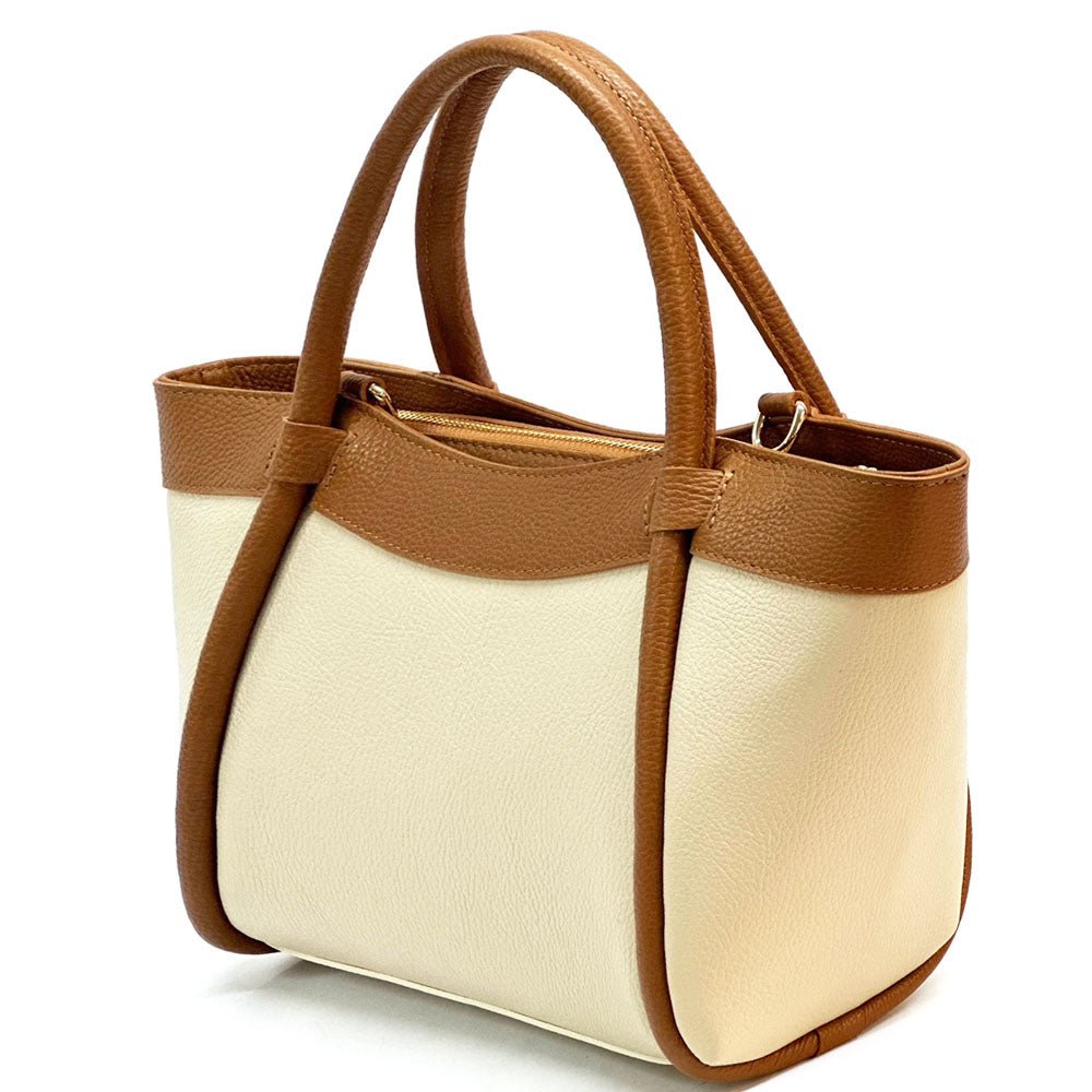 Carina Leather Tote Bag - Leather Italiano