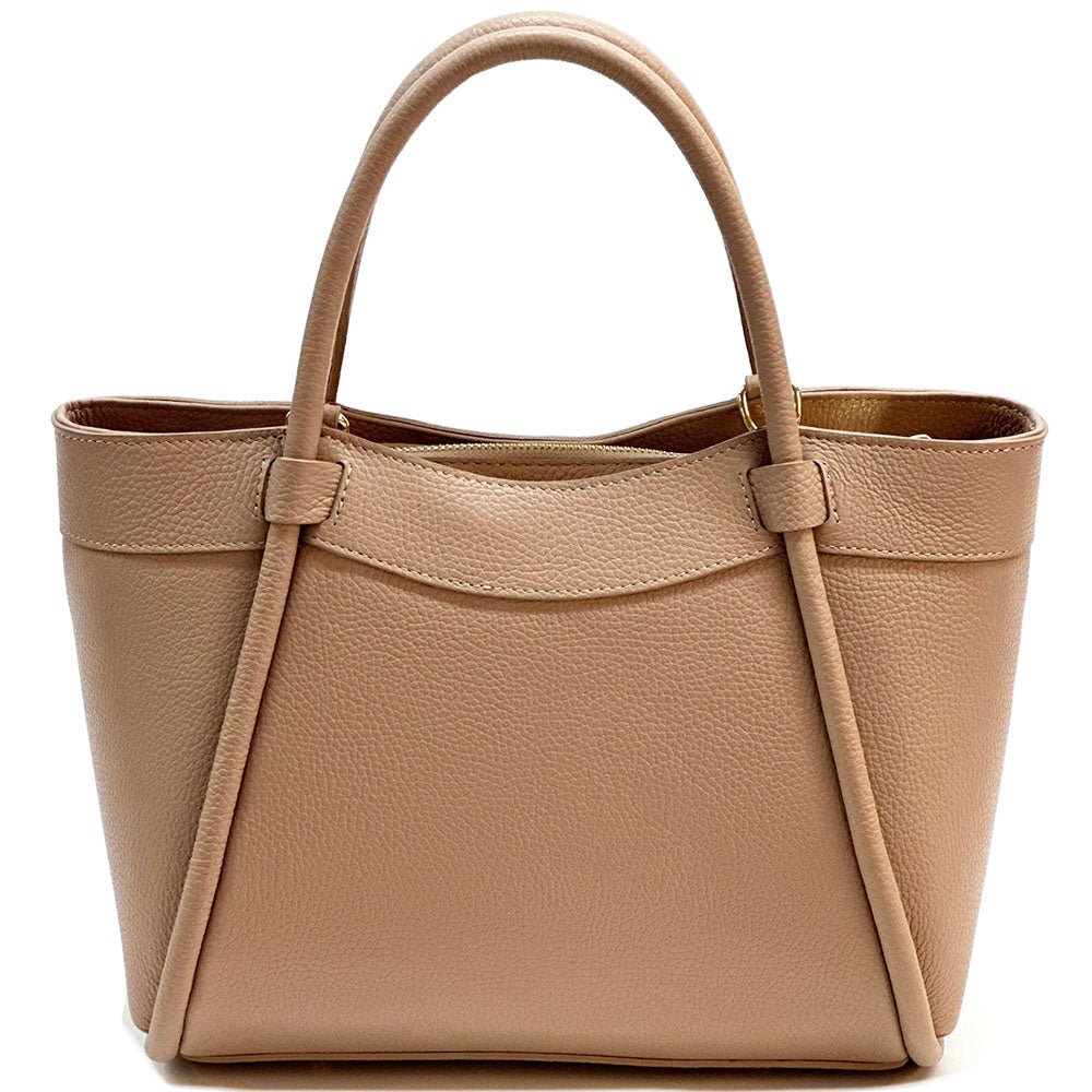 Carina Leather Tote Bag - Leather Italiano