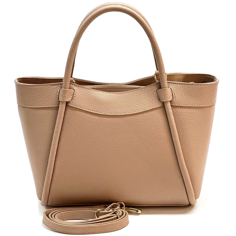 Carina Leather Tote Bag - Leather Italiano