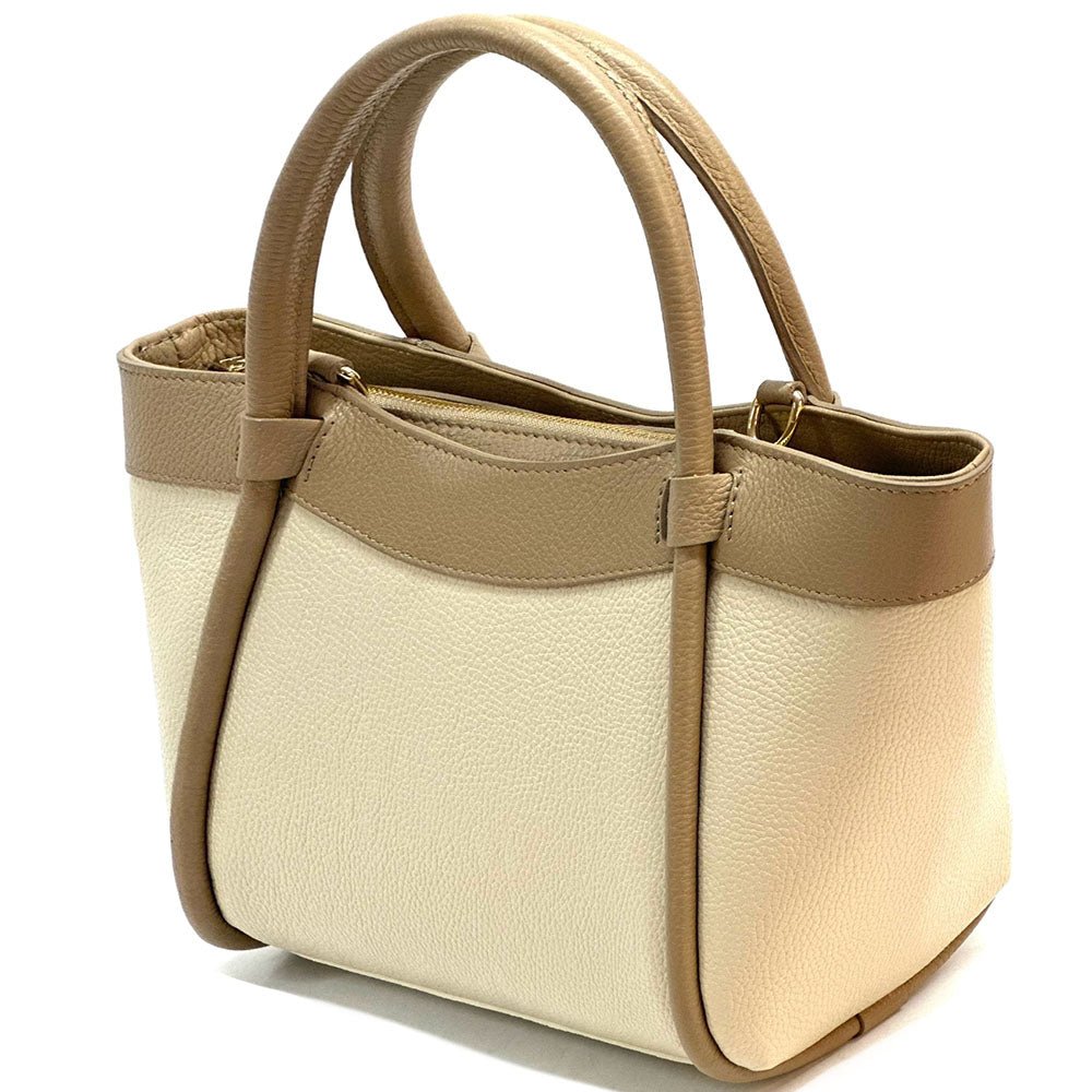 Carina Leather Tote Bag - Leather Italiano