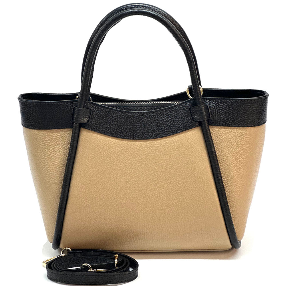 Carina Leather Tote Bag - Leather Italiano