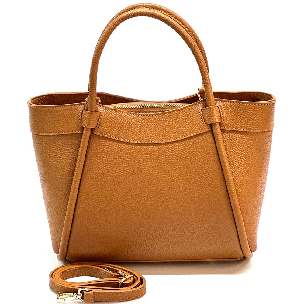 Carina Leather Tote Bag - Leather Italiano
