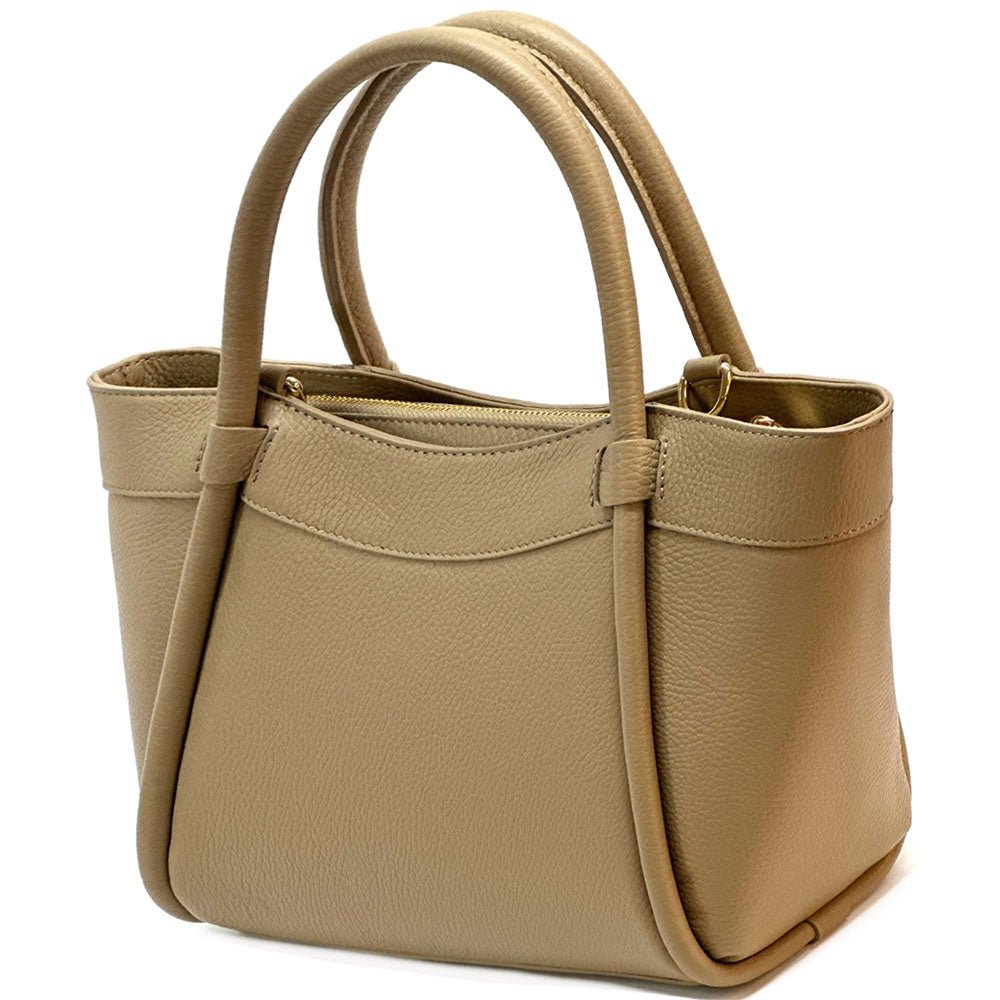 Carina Leather Tote Bag - Leather Italiano