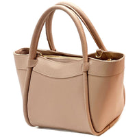 Carina Leather Tote Bag - Leather Italiano