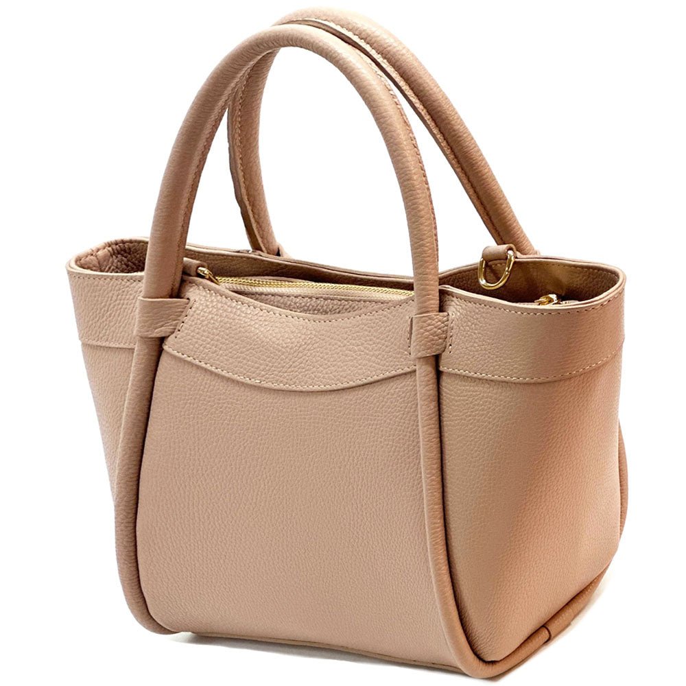 Carina Leather Tote Bag - Leather Italiano