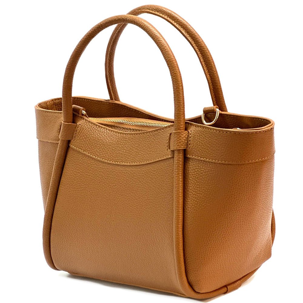 Carina Leather Tote Bag - Leather Italiano