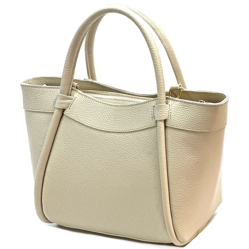 Carina Leather Tote Bag - Leather Italiano