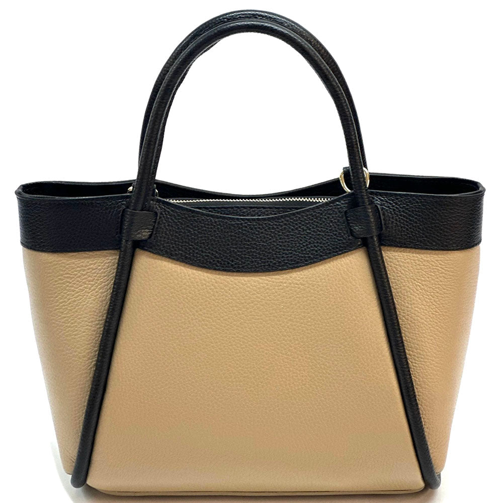 Carina Leather Tote Bag - Leather Italiano