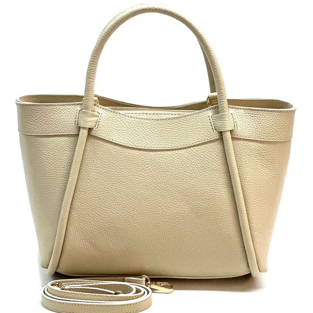 Carina Leather Tote Bag - Leather Italiano