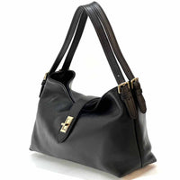 Carmina Leather Shoulder Bag - Leather Italiano