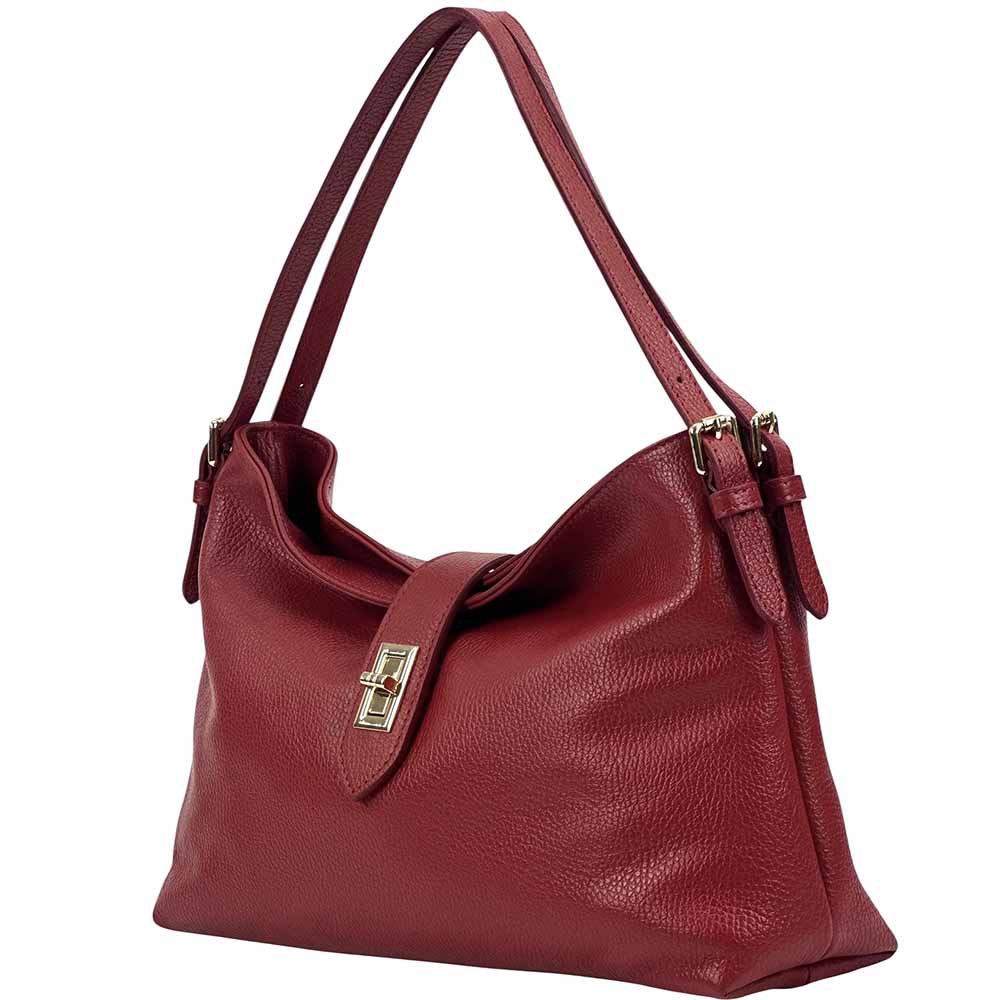 Carmina Leather Shoulder Bag - Leather Italiano