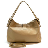 Carmina Leather Shoulder Bag - Leather Italiano