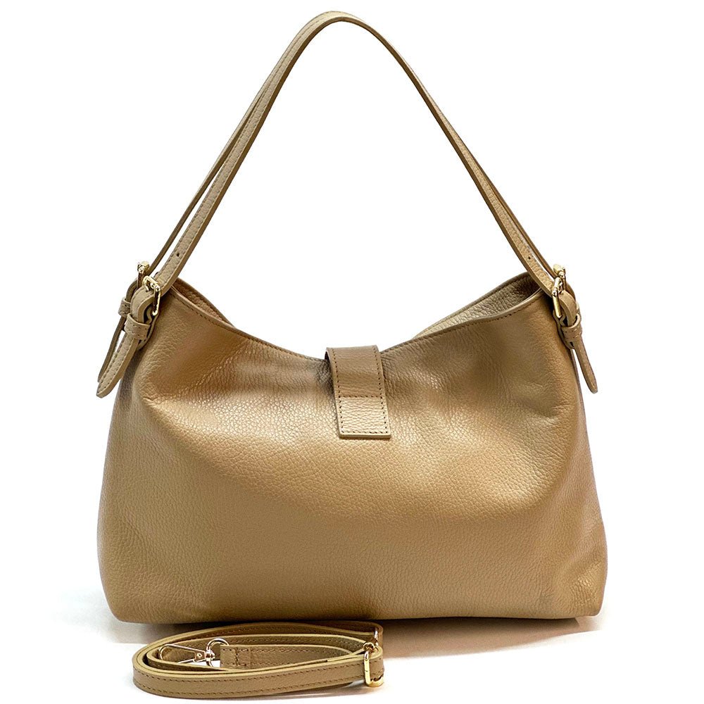 Carmina Leather Shoulder Bag - Leather Italiano