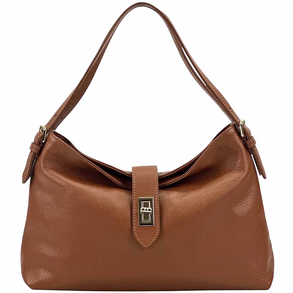 Carmina Leather Shoulder Bag - Leather Italiano