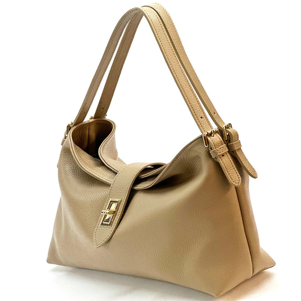 Carmina Leather Shoulder Bag - Leather Italiano