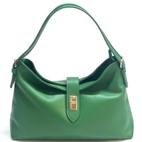 Carmina Leather Shoulder Bag - Leather Italiano