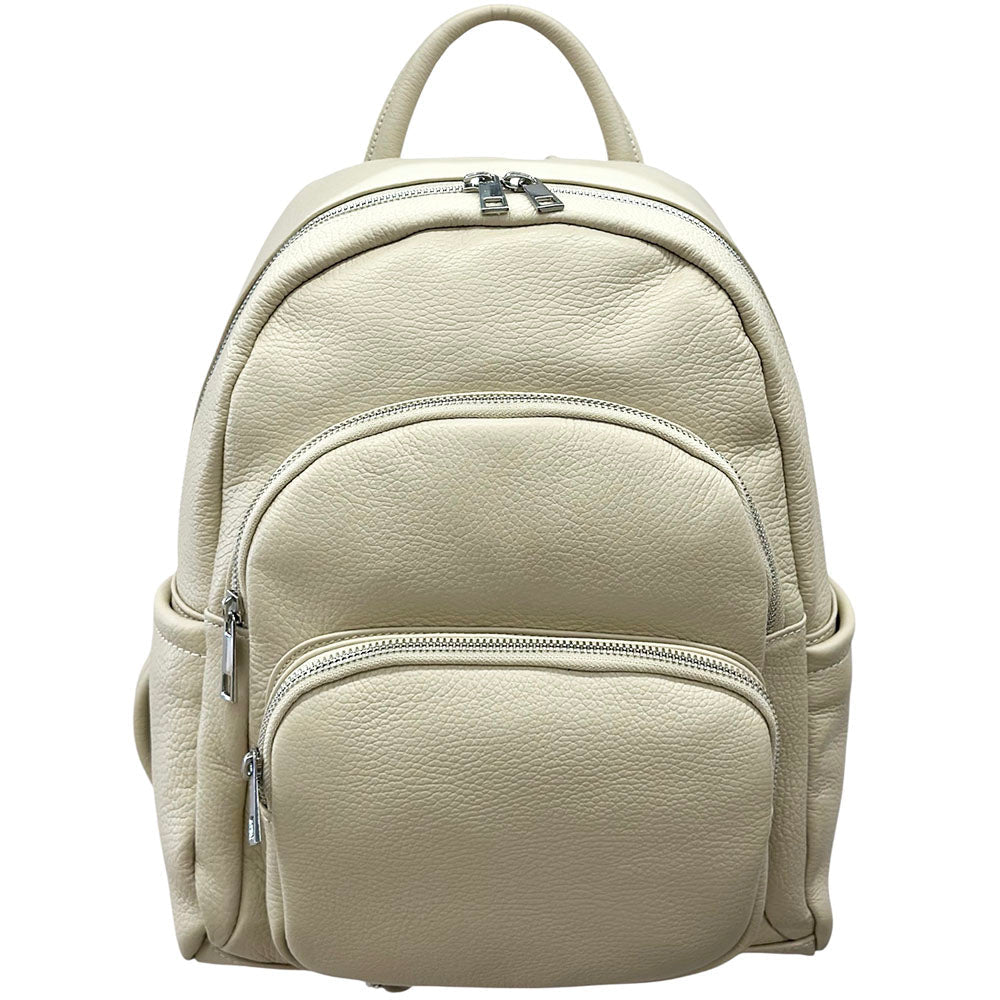 Carola Cow Leather Travel Backpack - Leather Italiano