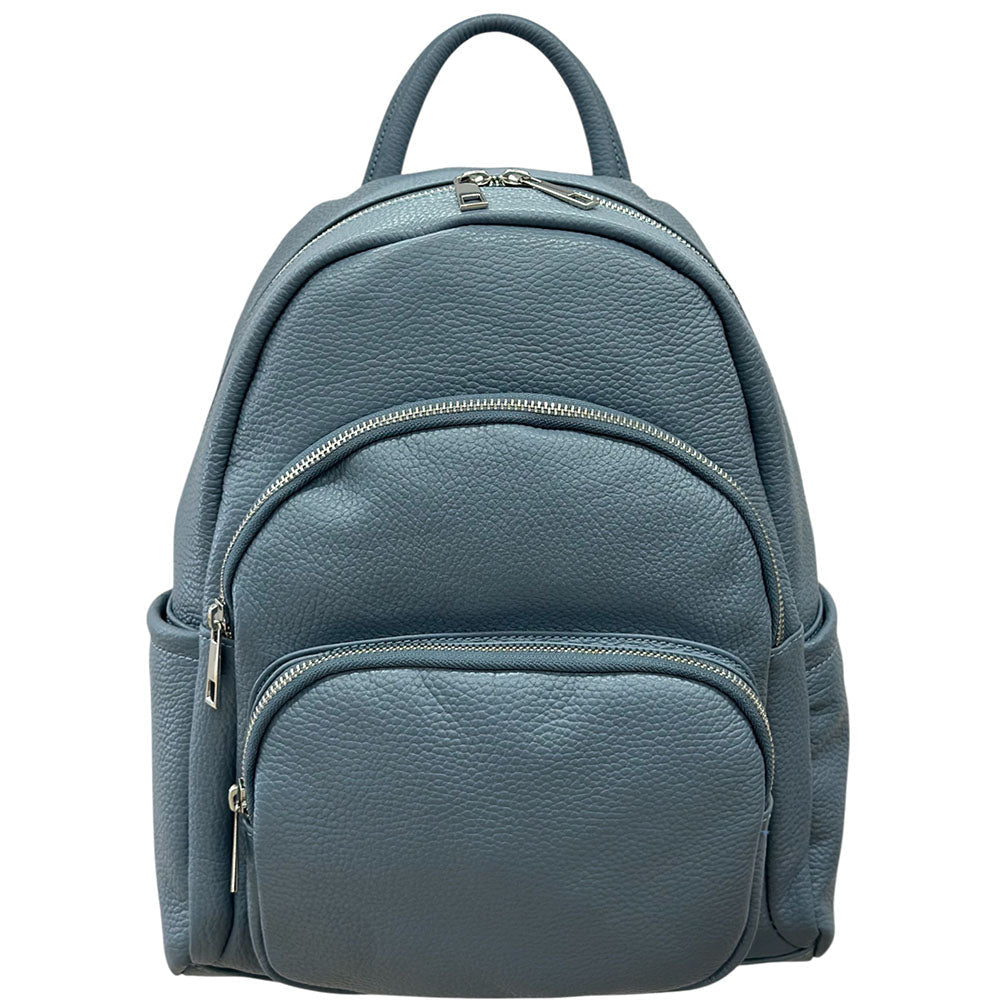 Carola Cow Leather Travel Backpack - Leather Italiano