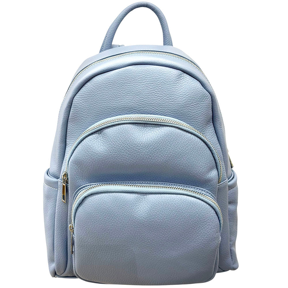 Carola Cow Leather Travel Backpack - Leather Italiano