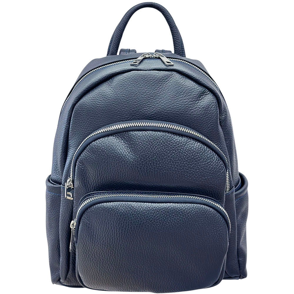 Carola Cow Leather Travel Backpack - Leather Italiano