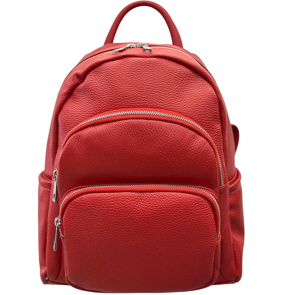 Carola Cow Leather Travel Backpack - Leather Italiano