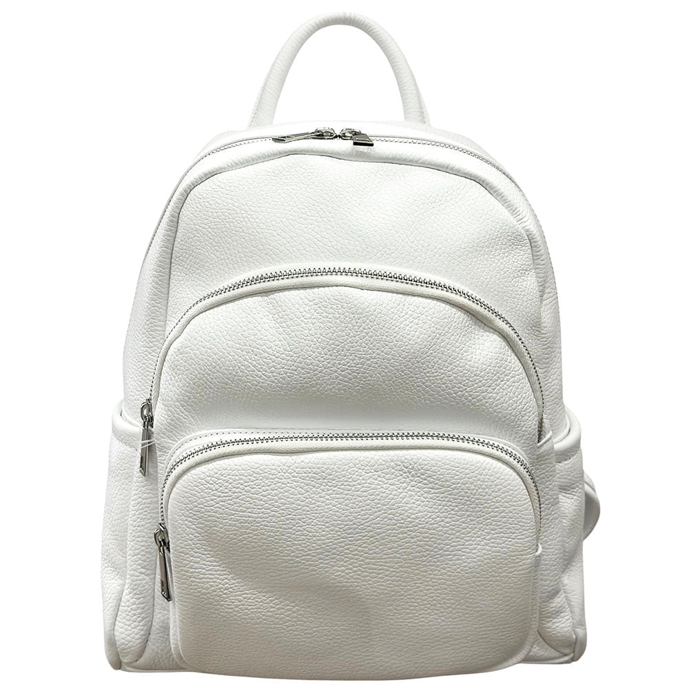 Carola Cow Leather Travel Backpack - Leather Italiano