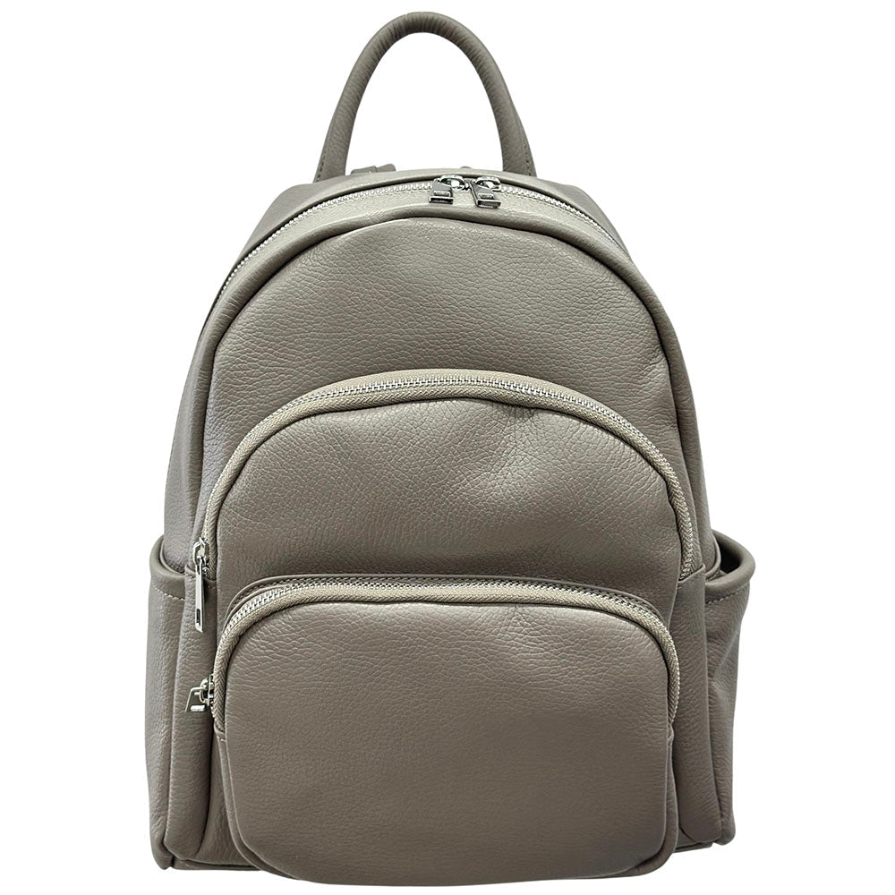 Carola Cow Leather Travel Backpack - Leather Italiano