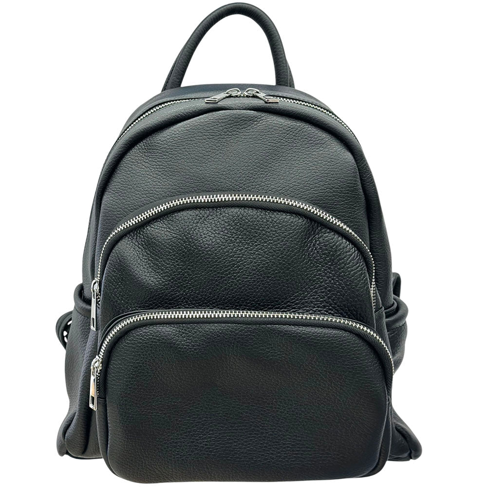 Carola Cow Leather Travel Backpack - Leather Italiano
