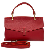 Casimira Italian Leather Envelope Top Handle Bag - Leather Italiano