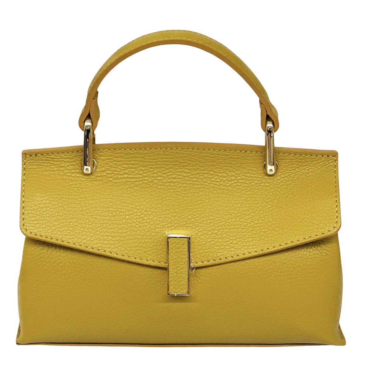 Casimira Italian Leather Envelope Top Handle Bag - Leather Italiano