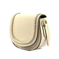 Cecilia Leather Crossbody: Crescent Bag - Leather Italiano