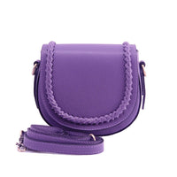 Cecilia Leather Crossbody: Crescent Bag - Leather Italiano