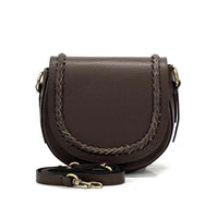 Cecilia Leather Crossbody: Crescent Bag - Leather Italiano
