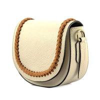 Cecilia Leather Crossbody: Crescent Bag - Leather Italiano