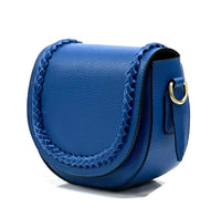 Cecilia Leather Crossbody: Crescent Bag - Leather Italiano