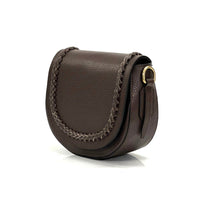 Cecilia Leather Crossbody: Crescent Bag - Leather Italiano