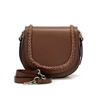 Cecilia Leather Crossbody: Crescent Bag - Leather Italiano