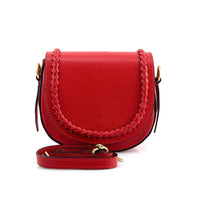 Cecilia Leather Crossbody: Crescent Bag - Leather Italiano