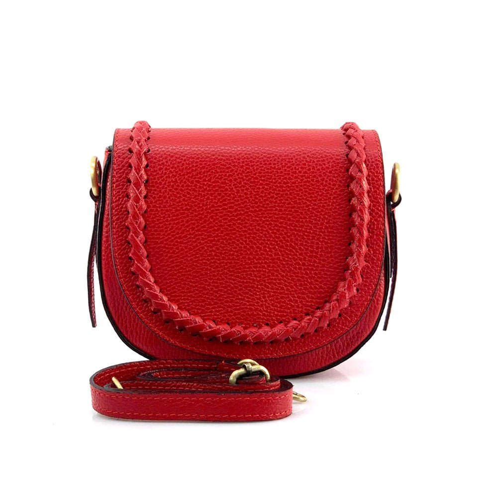 Cecilia Leather Crossbody: Crescent Bag - Leather Italiano